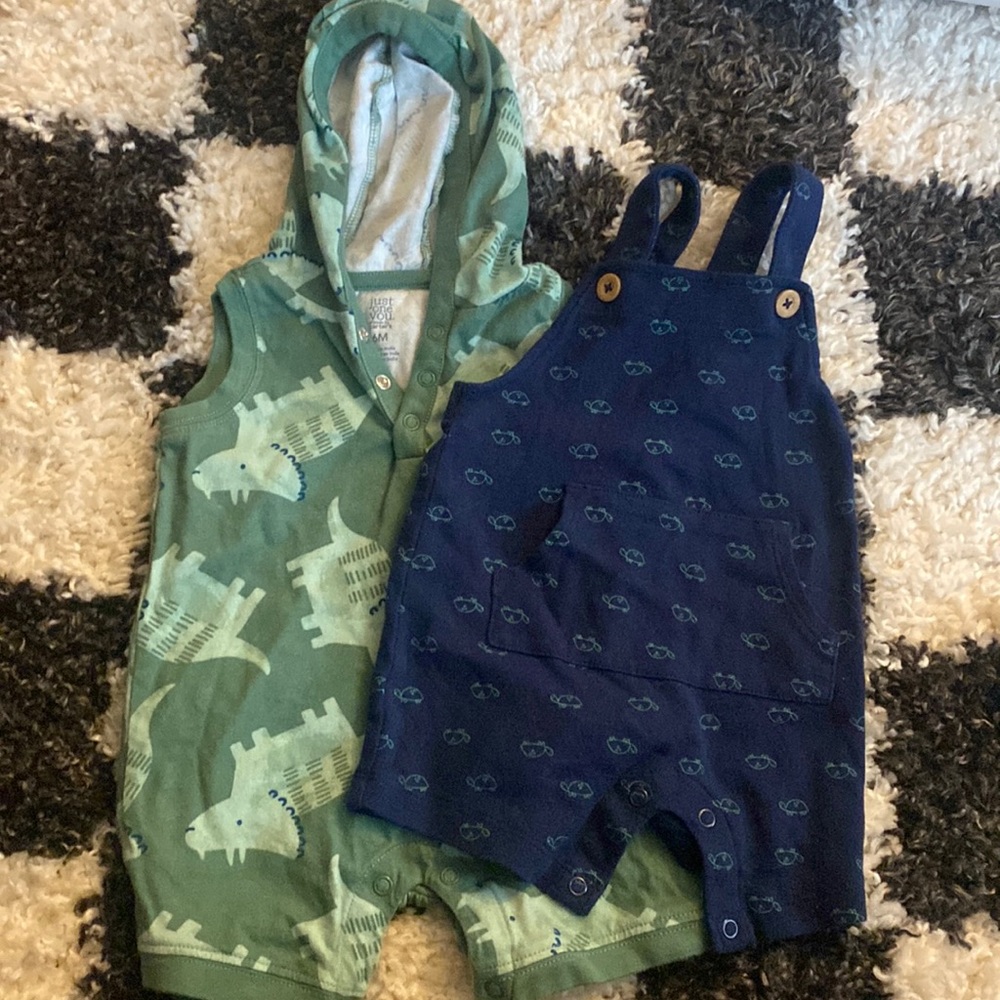 Carters boys rompers - both worn once
